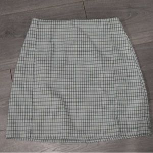 Green Brandy Melville plaid skirt